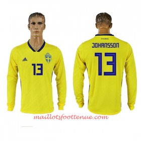 Maillot/Tenue Suède Johansson 13 Domicile Coupe du monde 2018 Manche Longue